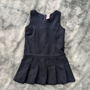 Copper Key navy girls uniform jumper dress pleated skirt